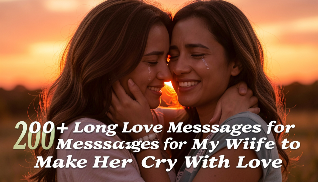 200+ Long Love Messages for My Wife to Make Her Cry With Love
