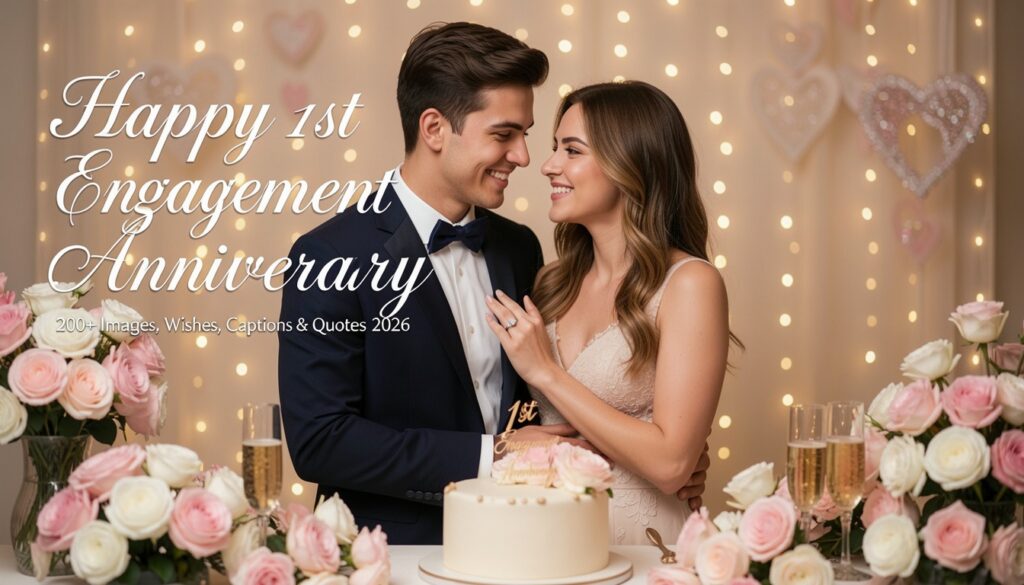 Happy 1st Engagement Anniversary: 200+ Images, Wishes, Captions & Quotes (2026)