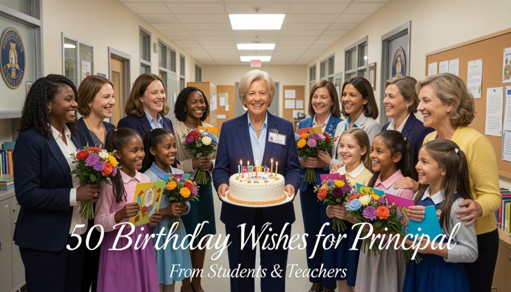 50 Birthday Wishes for Principal from Students, Teacher