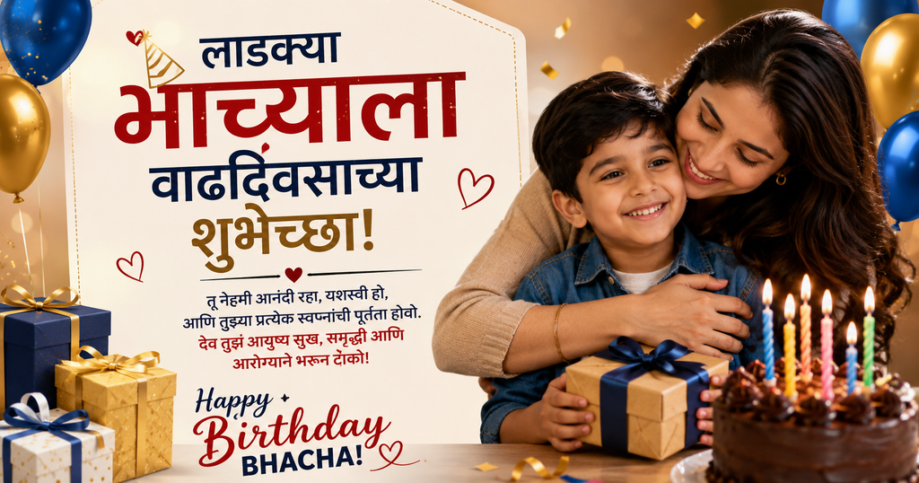 लाडक्या भाच्याला वाढदिवसाच्या शुभेच्छा Happy Birthday Bhacha Marathi(2026)