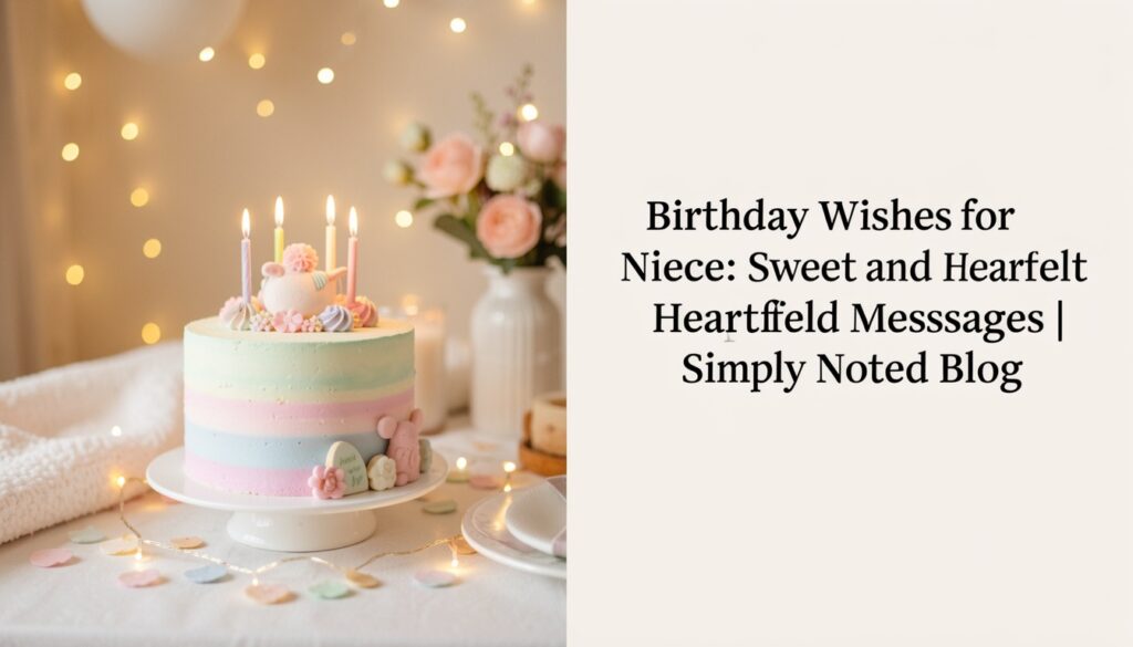 Birthday Wishes for Niece: Sweet and Heartfelt Messages | Simply Noted Blog