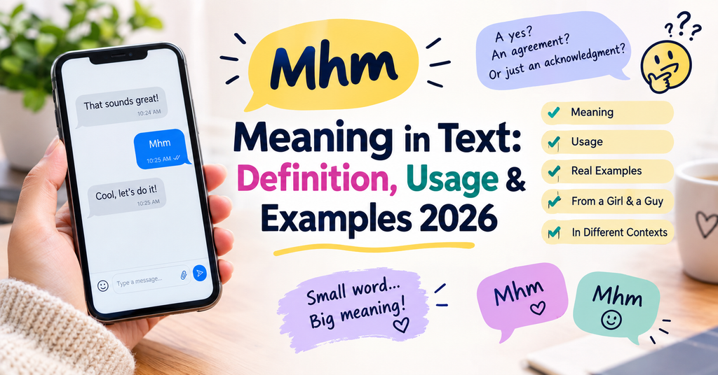 Mhm Meaning in Text: Definition, Usage & Examples 2026