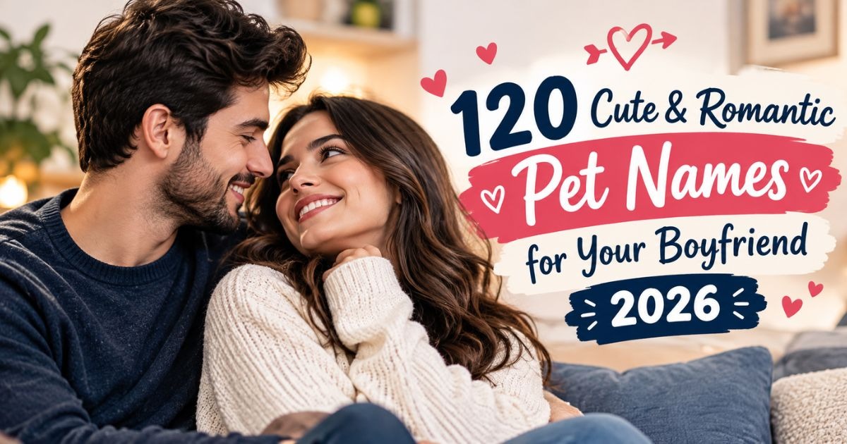 120 Cute & Romantic Pet Names for Your Boyfriend 2026
