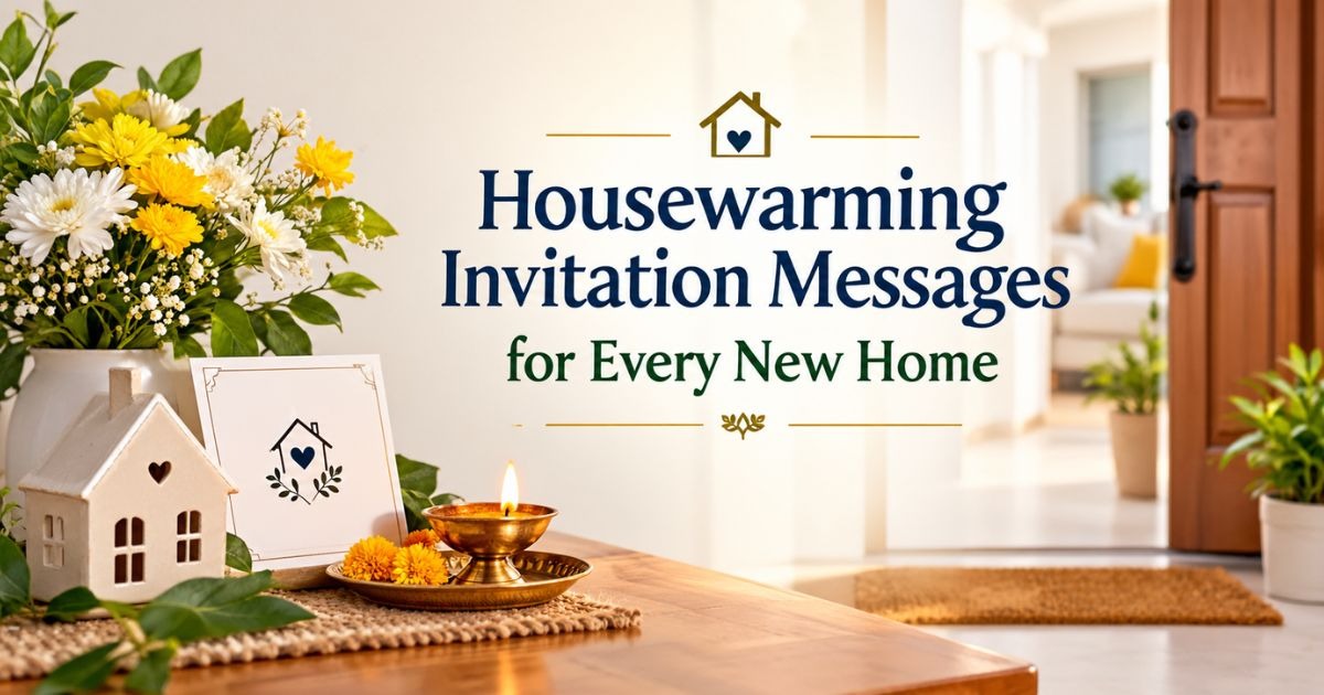 Housewarming Invitation Messages for Every New Home