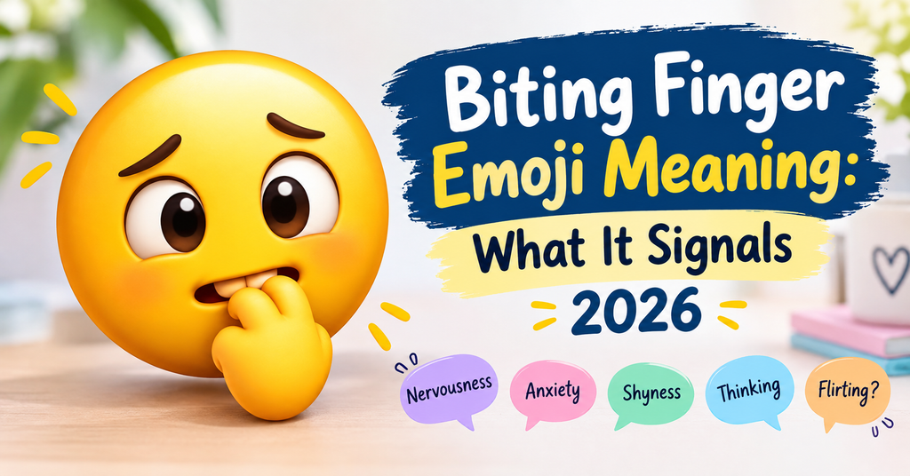 Biting Finger Emoji Meaning: What It Signals 2026