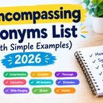 All Encompassing Synonyms List (With Simple Examples) 2026