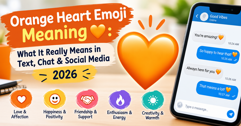 Orange Heart Emoji Meaning 🧡: What It Really Means in Text, Chat & Social Media 2026