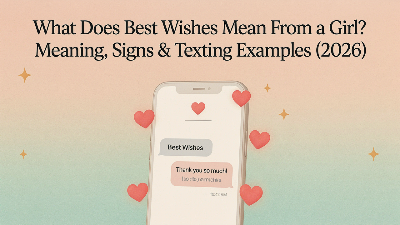 What Does Best Wishes Mean From a Girl? Meaning, Signs & Texting Examples (2026)