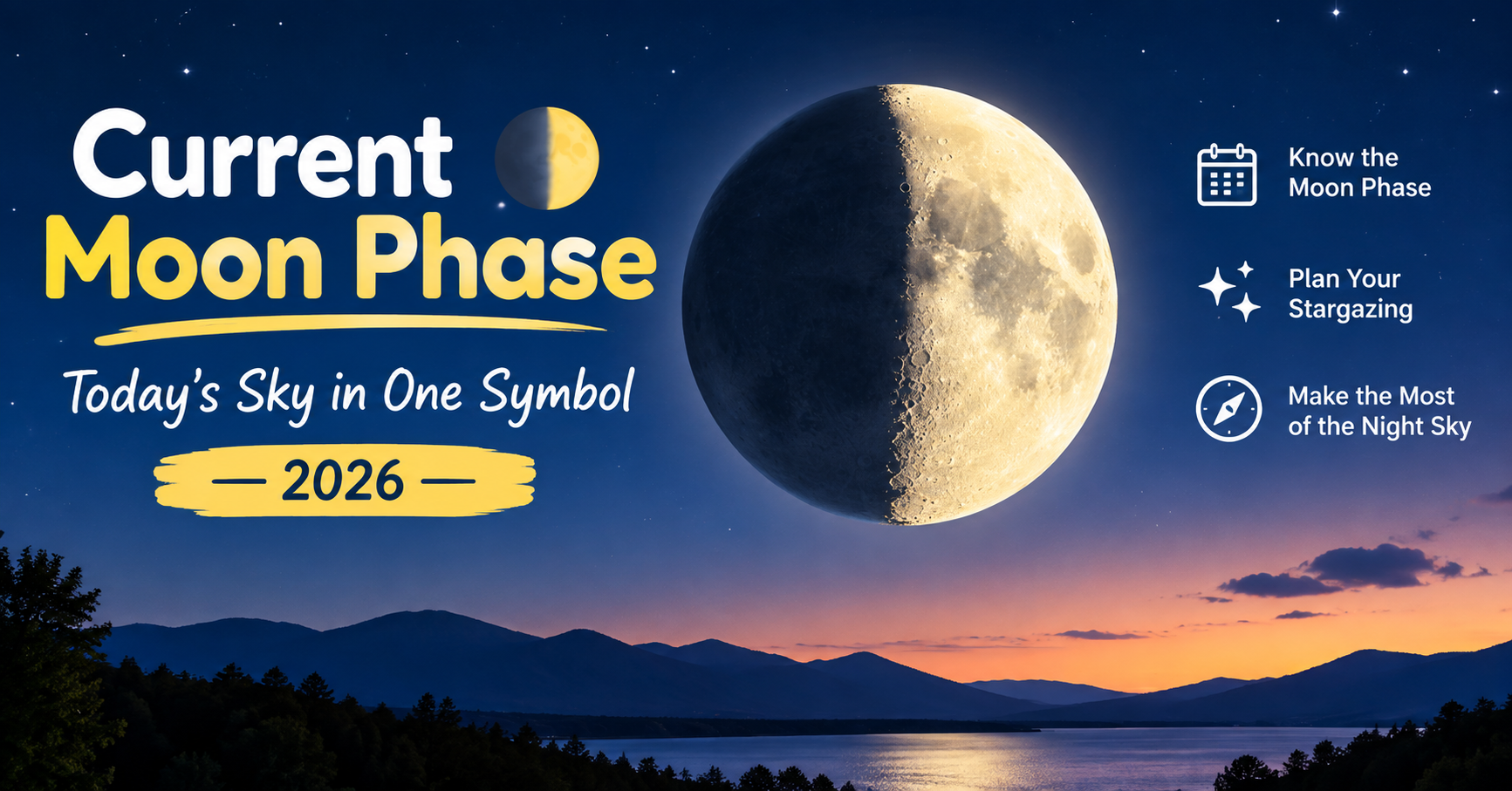 Current Moon Phase Emoji 🌓 Today's Sky in One Symbol 2026