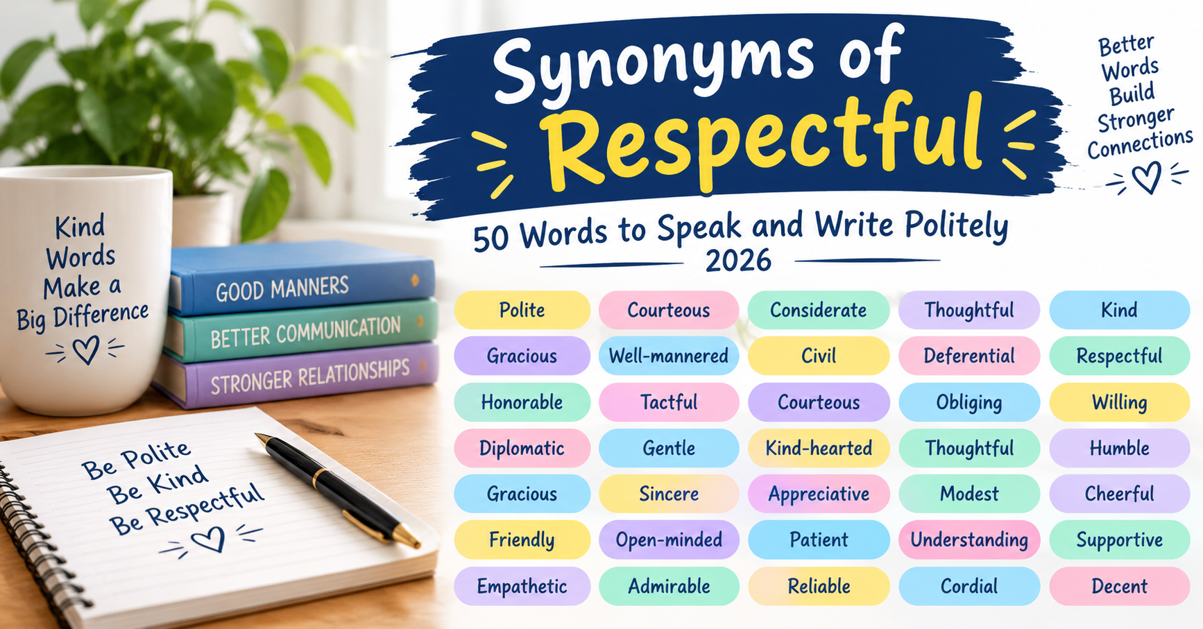 Synonyms of Respectful: 50 Words to Speak and Write Politely 2026