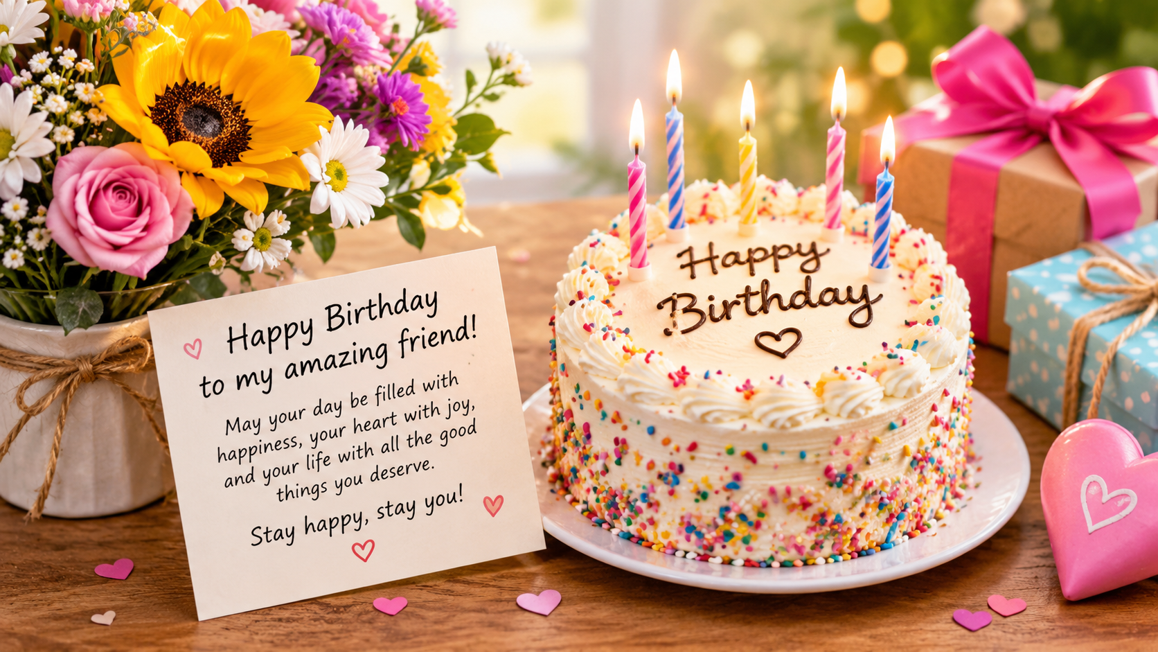 100+ Simple Birthday Wishes for a Friend: Short, Sweet & Heartfelt Messages (2026)