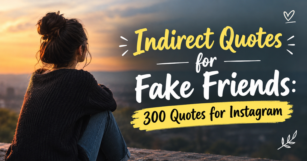 Indirect Quotes for Fake Friends: 300 Quotes for Instagram
