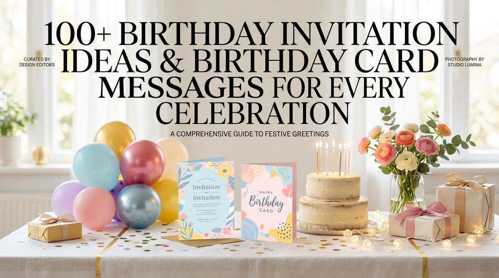 100+ Birthday Invitation Ideas & Birthday Card Messages for Every Celebration