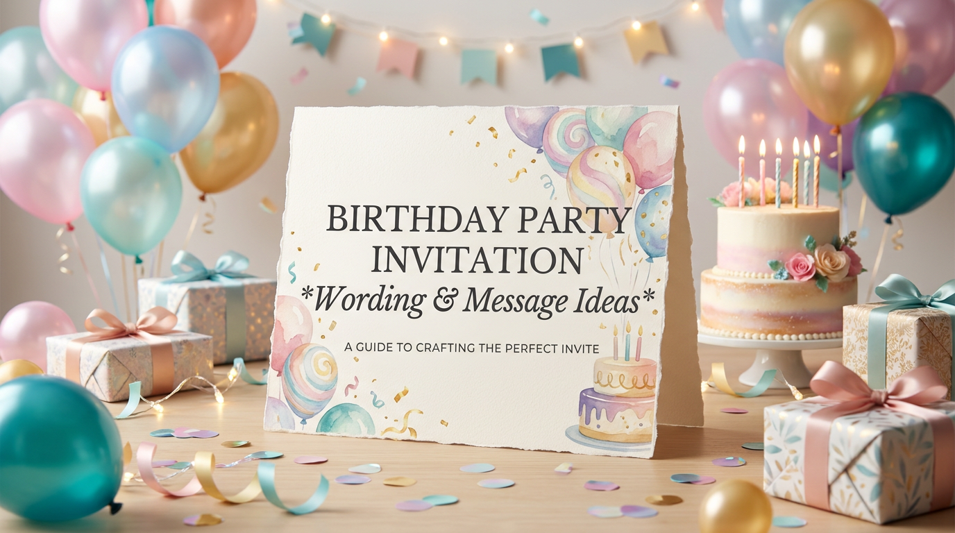 100+ Birthday Invitation Ideas & Birthday Card Messages for Every Celebration