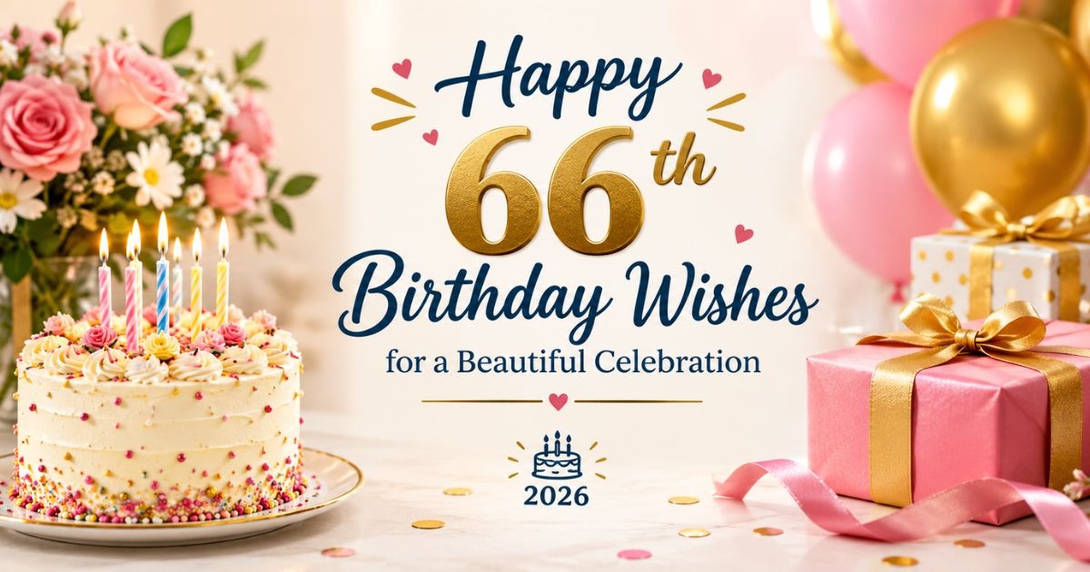 Happy 66th Birthday Wishes for a Beautiful Celebration 🎂💖 2026