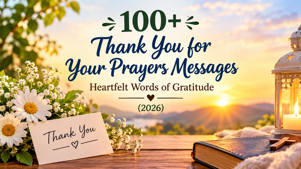 100+ Thank You for Your Prayers Messages: Heartfelt Words of Gratitude (2026)