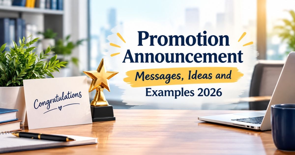 Promotion Announcement Messages, Ideas and Examples 2026