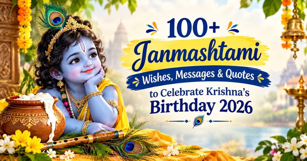 100+ Janmashtami Wishes, Messages & Quotes to Celebrate Krishna’s Birthday 2026