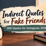 Indirect Quotes for Fake Friends: 300 Quotes for Instagram 2026